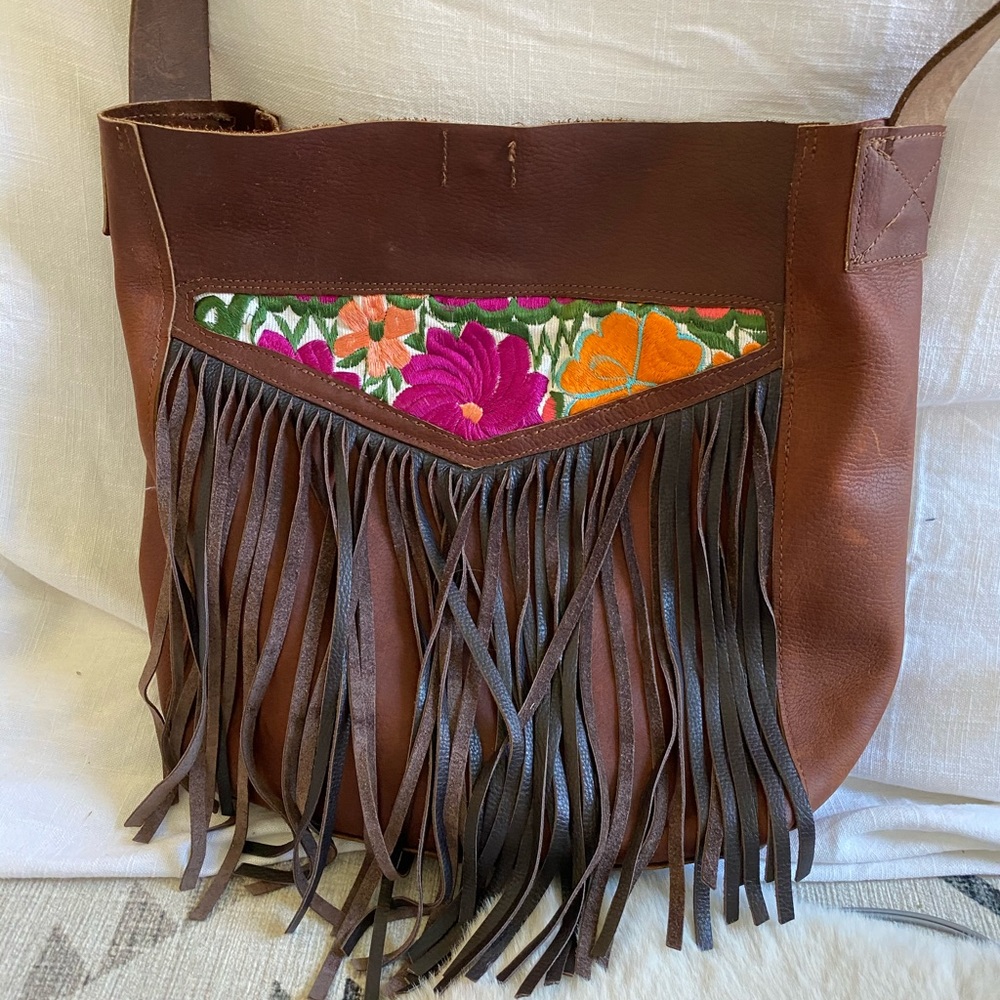 Handmade leather purse